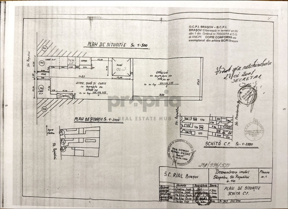 STUDIO LA CASĂ STR. REPUBLICIII SÂNPETRU + ANEXE | ZONA CENTRALĂ 