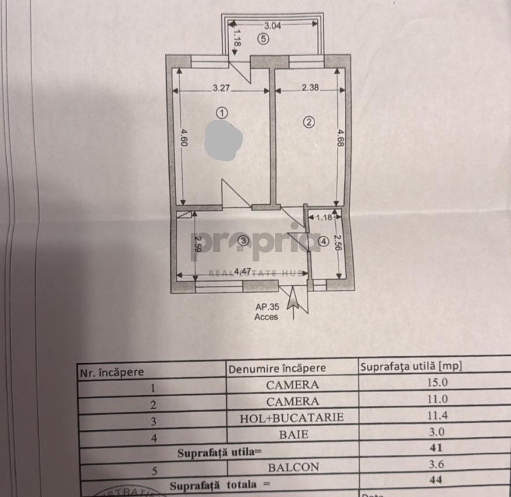 Apartament 2 camere decomandat de vânzare – Str. 9 Mai, Brașov