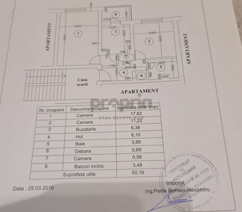 Apartament 2 camere decomandat de vânzare – str. Nicopole nr. 46, Brașov