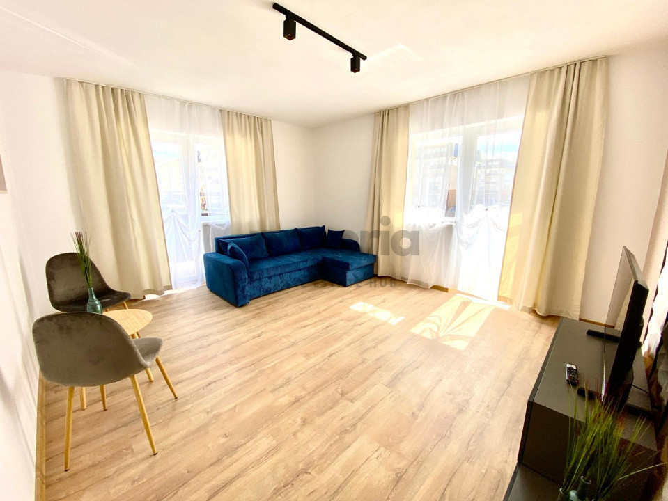 Apartament 3 camere complet mobilat – cu 3 terase și contract închiriere 