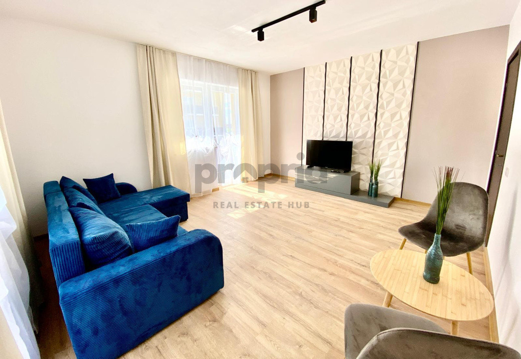 Apartament 3 camere complet mobilat – cu 3 terase și contract închiriere 