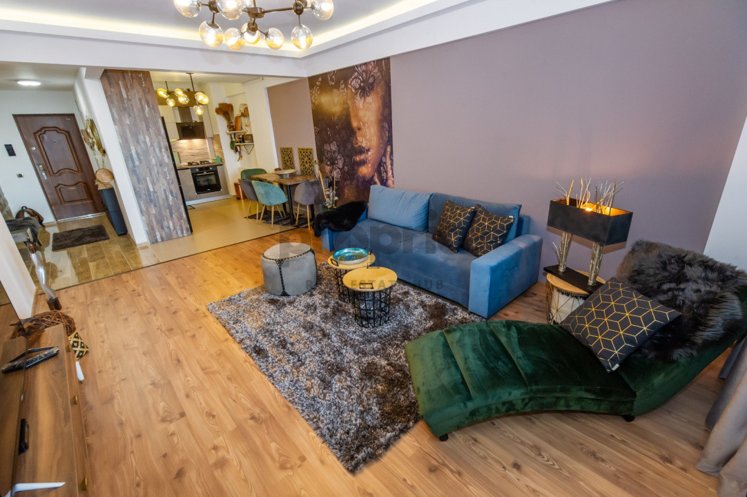 Apartament 2 camere, 77 m², mobilat complet – Isaran Residence, lângă Coresi