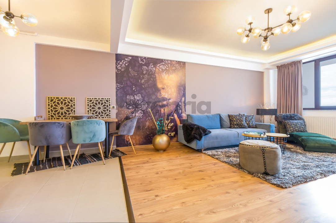 Apartament 2 camere, 77 m², mobilat complet – Isaran Residence, lângă Coresi