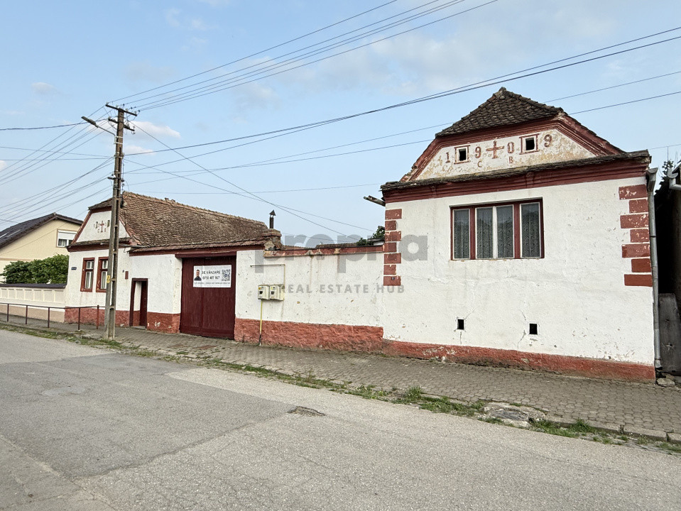 CASĂ COMPUSĂ DIN 2 CORPURI + CURTE + ANEXE - ORAȘ RUPEA | COMISION 0%